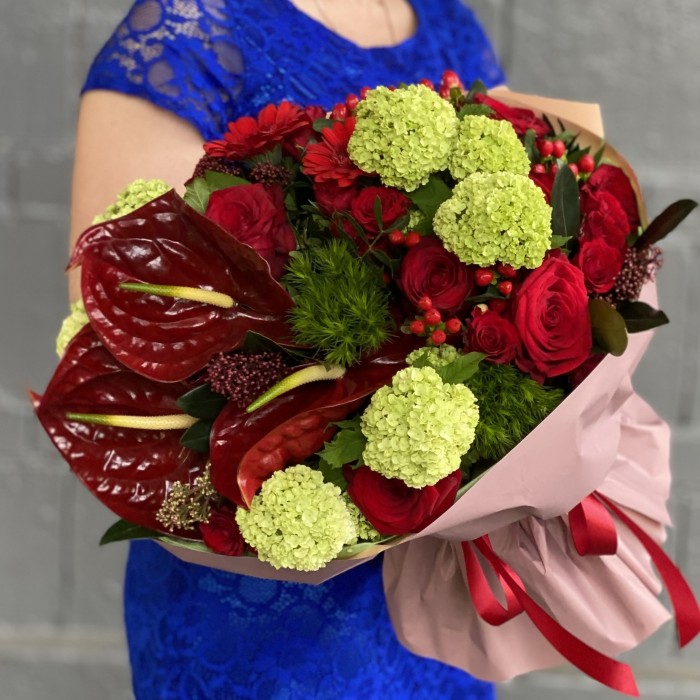 Букет Эйфория с антуриумом