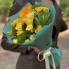 Букет Лучик счастья с подсолнухом