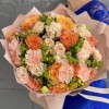 Букет Персиковый Дайкири с пионовидной розой