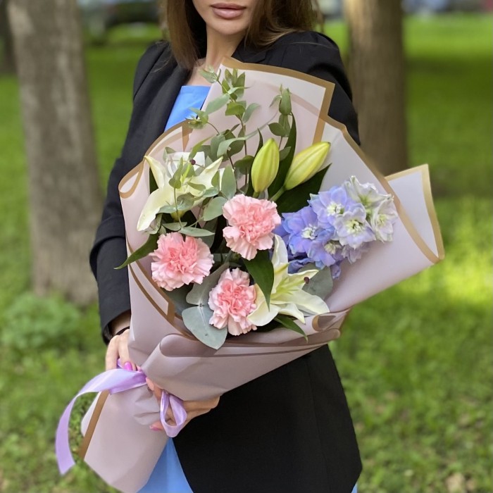 Букет Чувственность с лилией