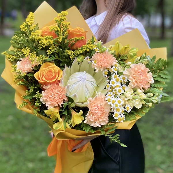 Букет с протеей Джоконда