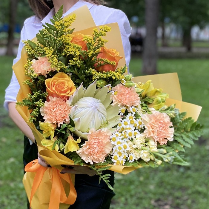 Букет с протеей Джоконда