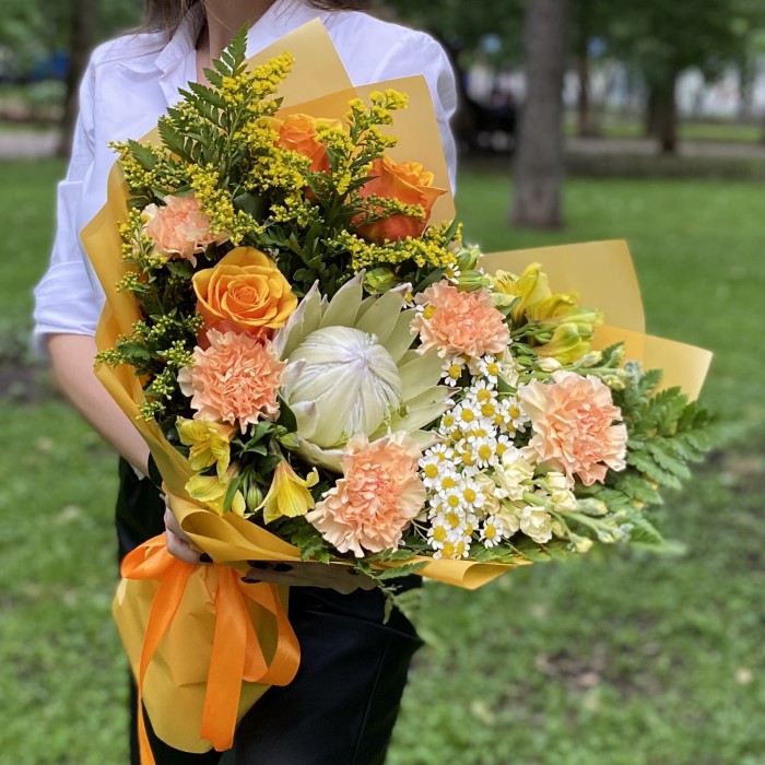 Букет с протеей Джоконда