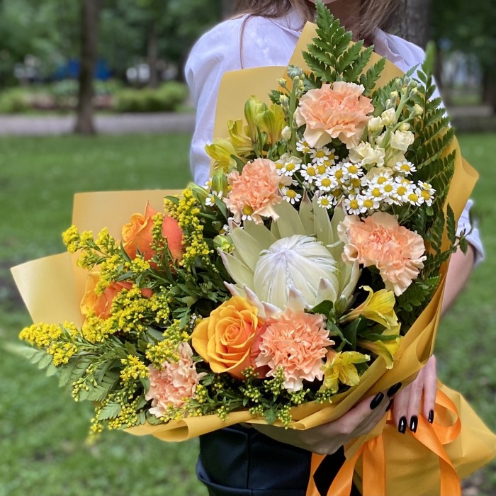 Букет с протеей Джоконда