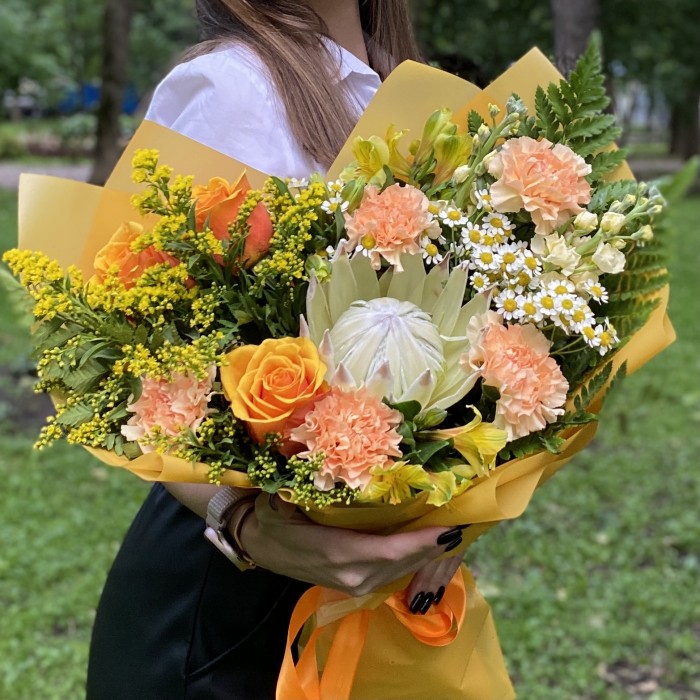 Букет с протеей Джоконда