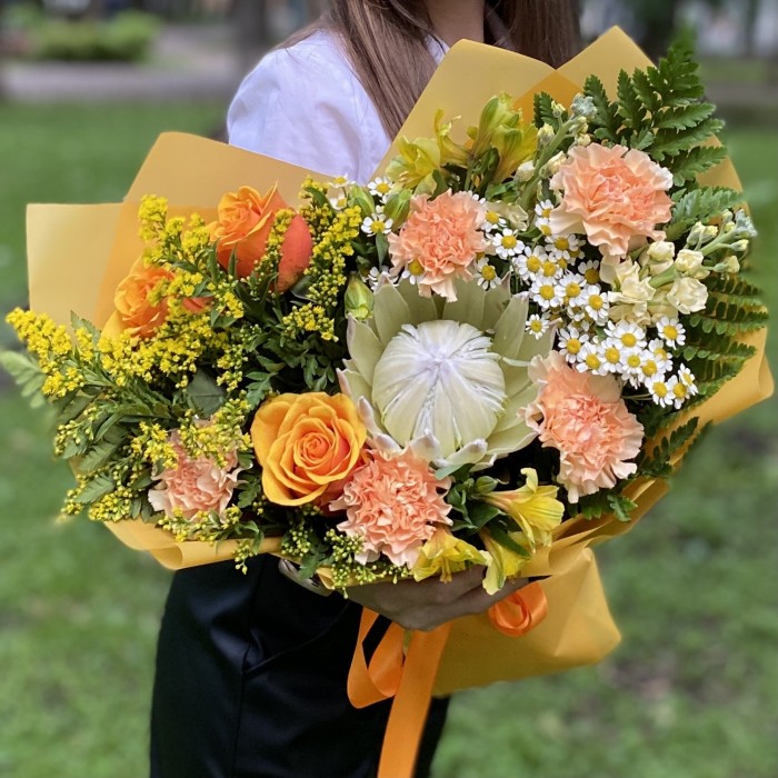 Букет с протеей Джоконда