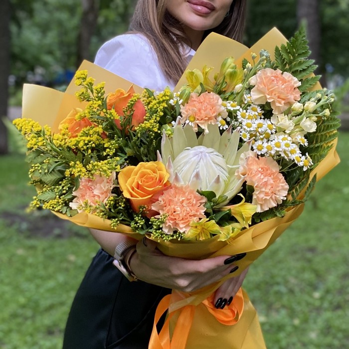 Букет с протеей Джоконда