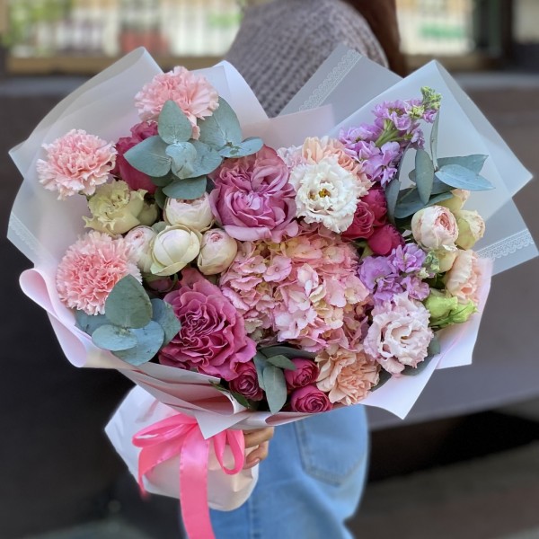 Букет Летний сад с гортензией