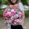 Букет Летний вечер с пионами