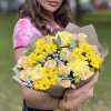 Букет Летняя феерия с хризантемами