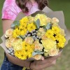 Букет Летняя феерия с хризантемами