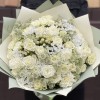 Букет Мечта с белыми розами и астранцией