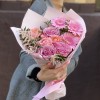 Букет Моя прекрасная леди с розовыми герберами