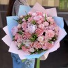 Букет Муза с пионами и диантусами