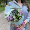 Букет с розами и альстромерией Осенняя симфония