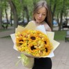 Букет Солнечный зайчик с подсолнухами