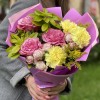 Букет Summer dream с розами и диантусами