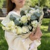 Букет Свежее утро с каллами и розами