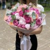 Букет с пионами Трепетная любовь