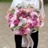 Букет с пионами Трепетная любовь