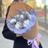 Букет из хлопка и лаванды