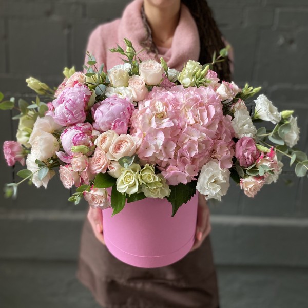 Композиция в коробке Нежное кружево