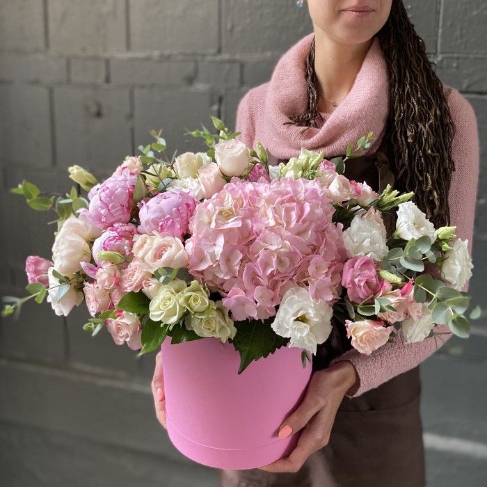 Композиция в коробке Нежное кружево