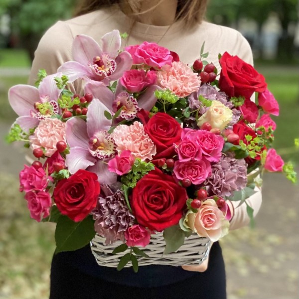 Композиция с орхидеей Романтический вечер