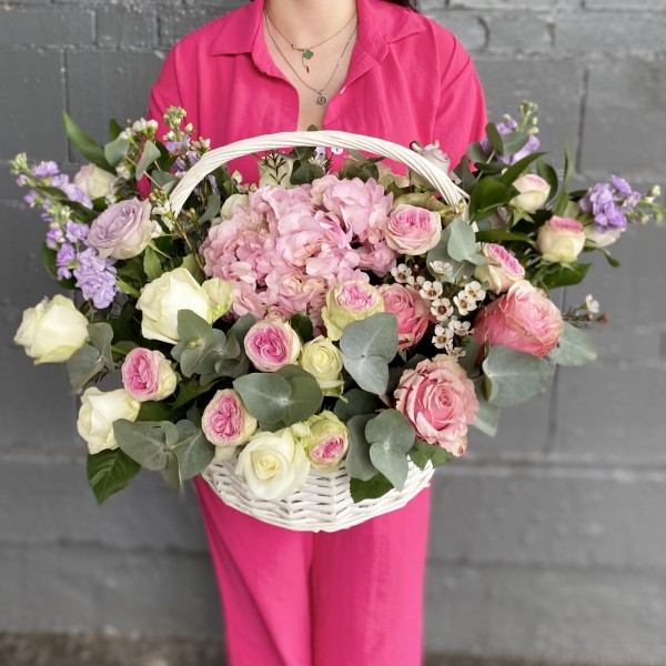 Композиция Сочное ассорти с гортензией