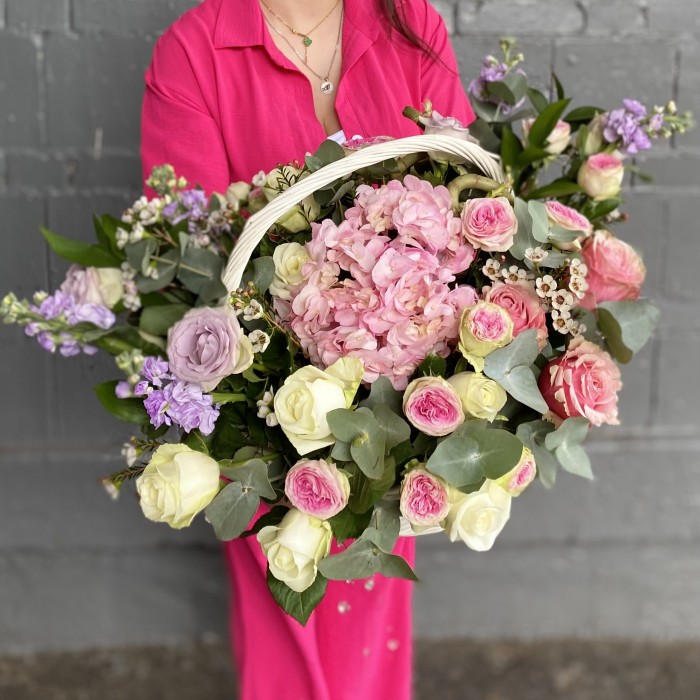 Композиция Сочное ассорти с гортензией