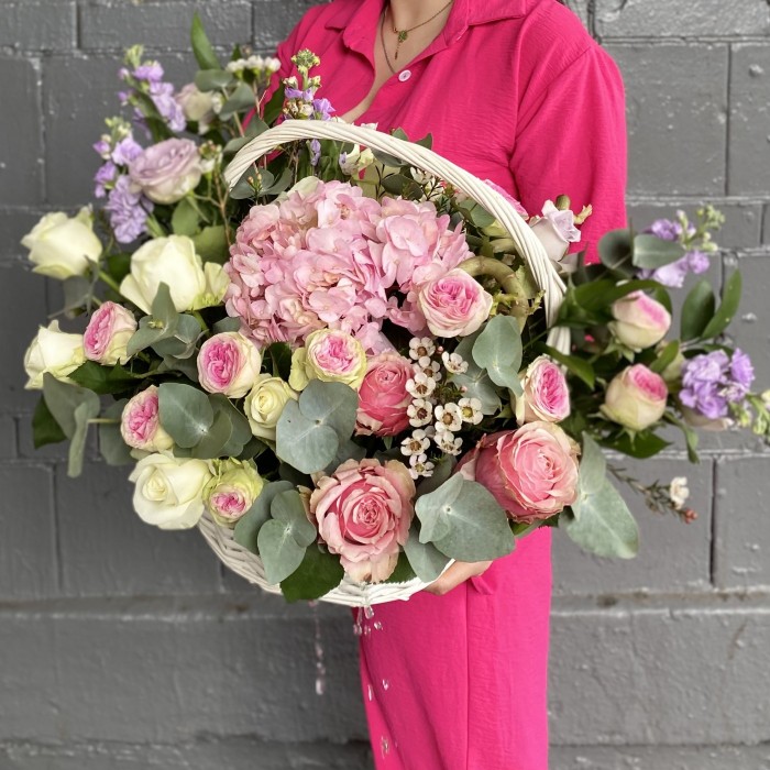 Композиция Сочное ассорти с гортензией