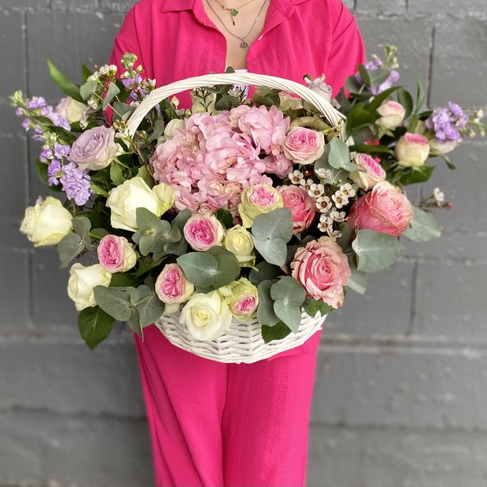 Композиция Сочное ассорти с гортензией