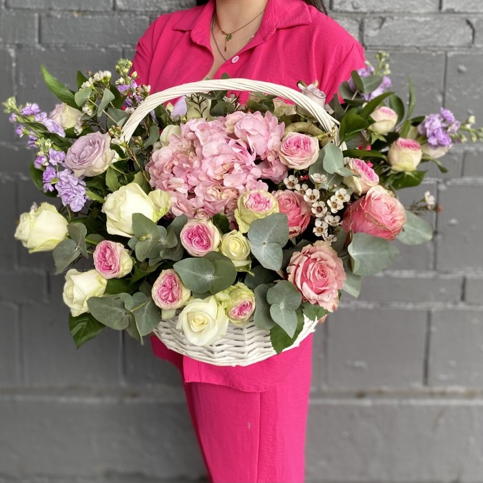 Композиция Сочное ассорти с гортензией