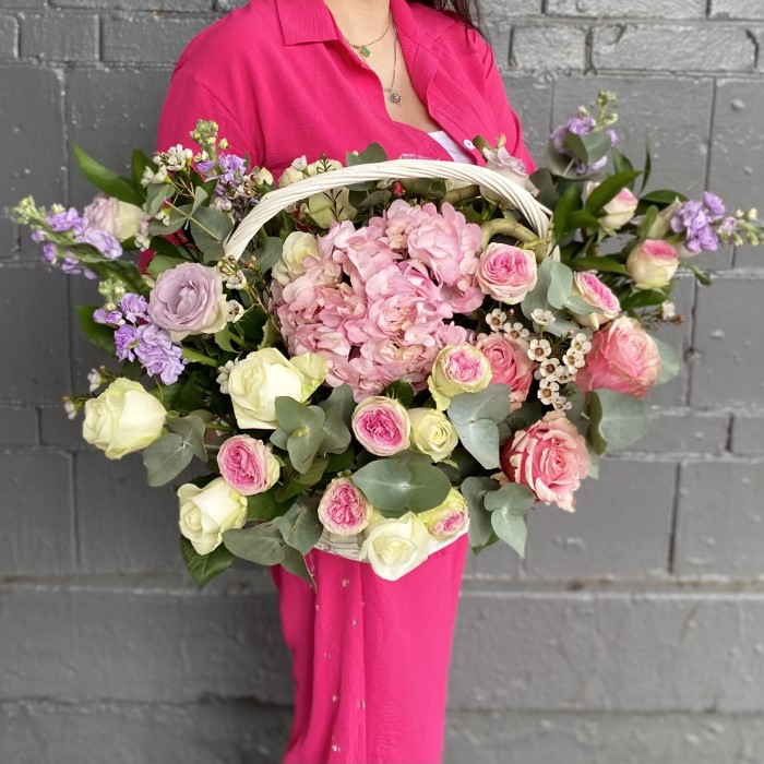 Композиция Сочное ассорти с гортензией