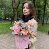 Композиция Цветочное утро с пионовидными розами Джульетта