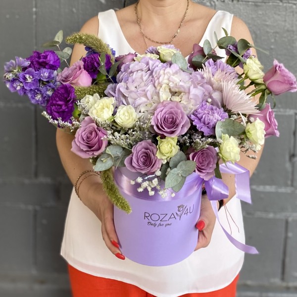 Композиция с гортензией Лунная симфония