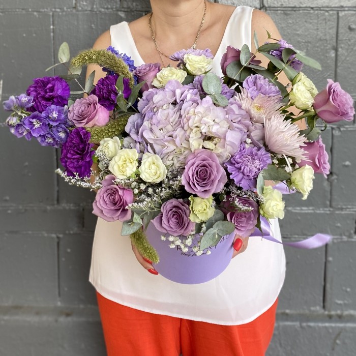 Композиция с гортензией Лунная симфония