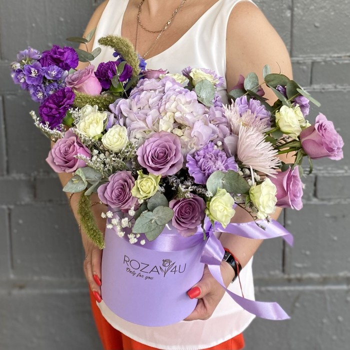 Композиция с гортензией Лунная симфония