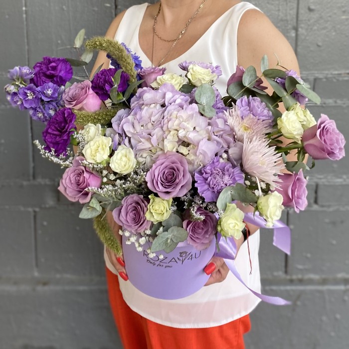 Композиция с гортензией Лунная симфония