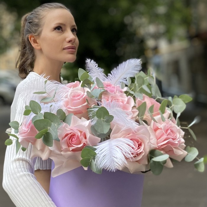 Композиция Винтаж с розами