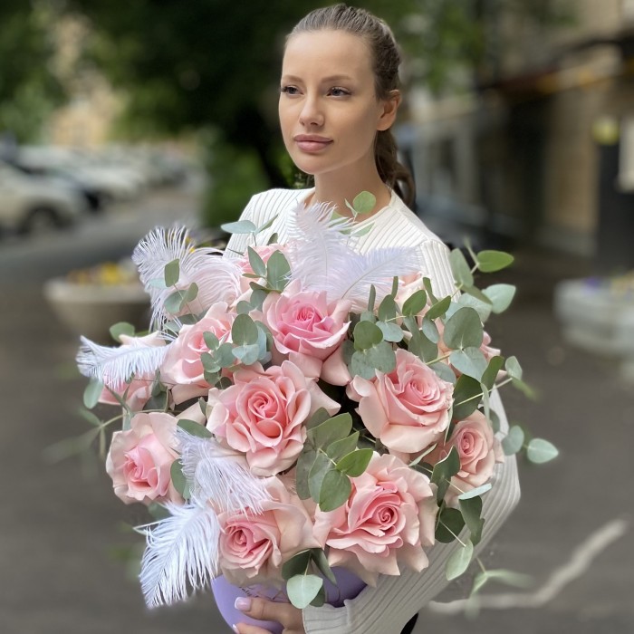 Композиция Винтаж с розами