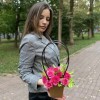 Кустовая роза Рупски в сумочке