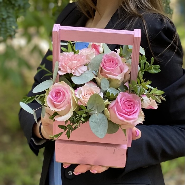 Композиция с розами Приятное напоминание