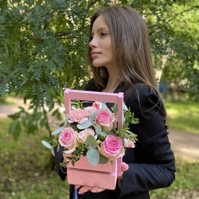 Композиция с розами Приятное напоминание