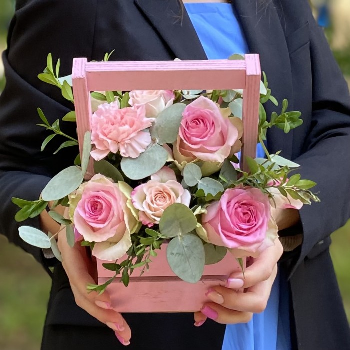 Композиция с розами Приятное напоминание