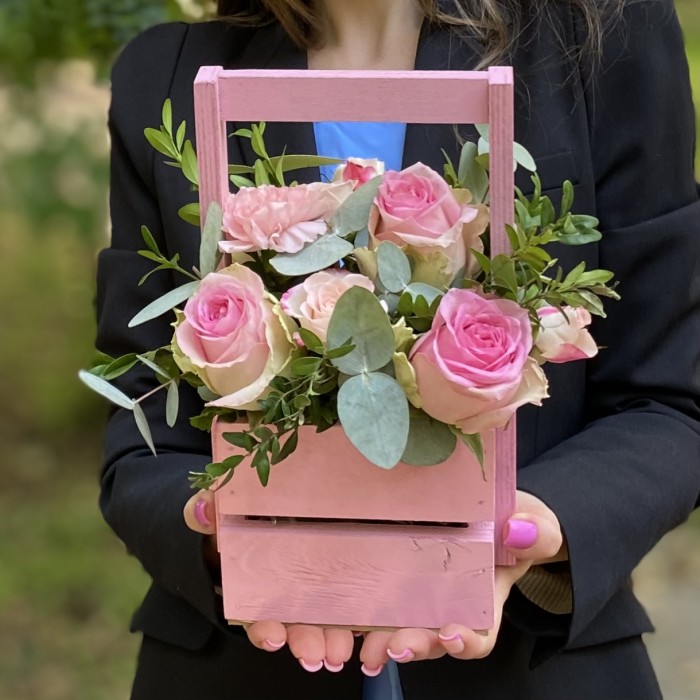 Композиция с розами Приятное напоминание