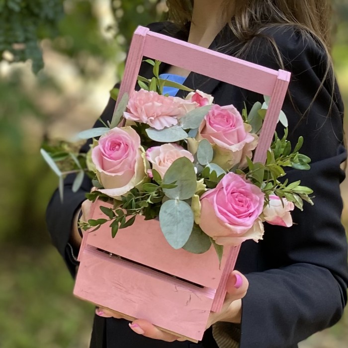 Композиция с розами Приятное напоминание