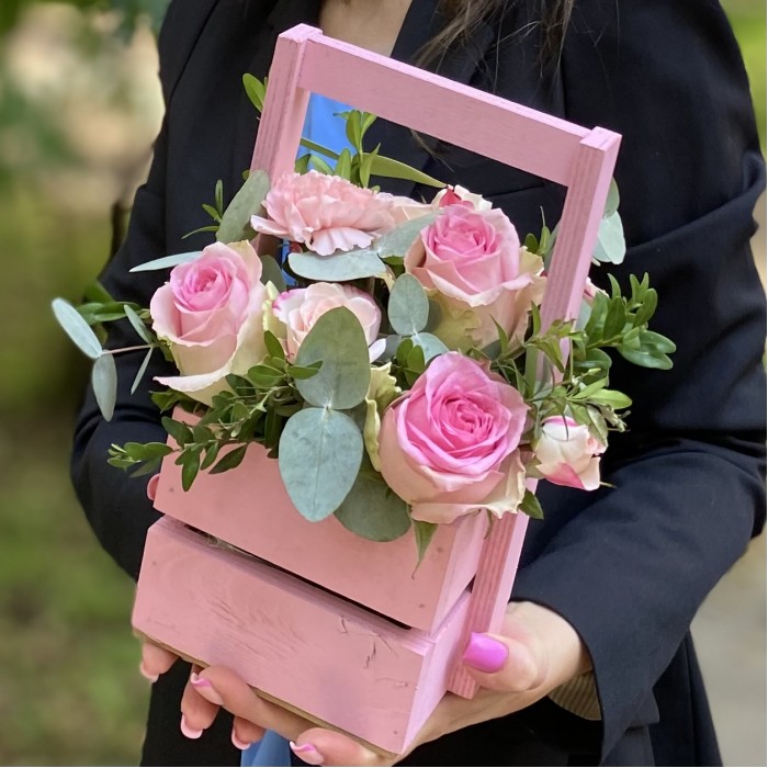 Композиция с розами Приятное напоминание