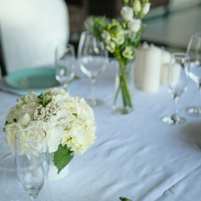 Настольная композиция белая