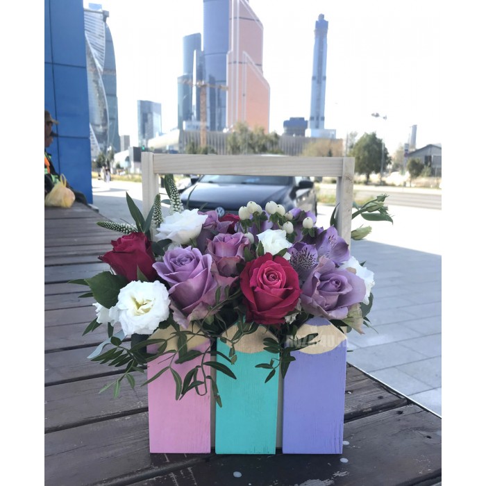 Ящик с цветами